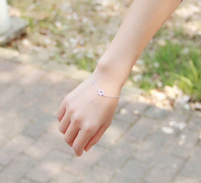 Six-pointed star bracelet