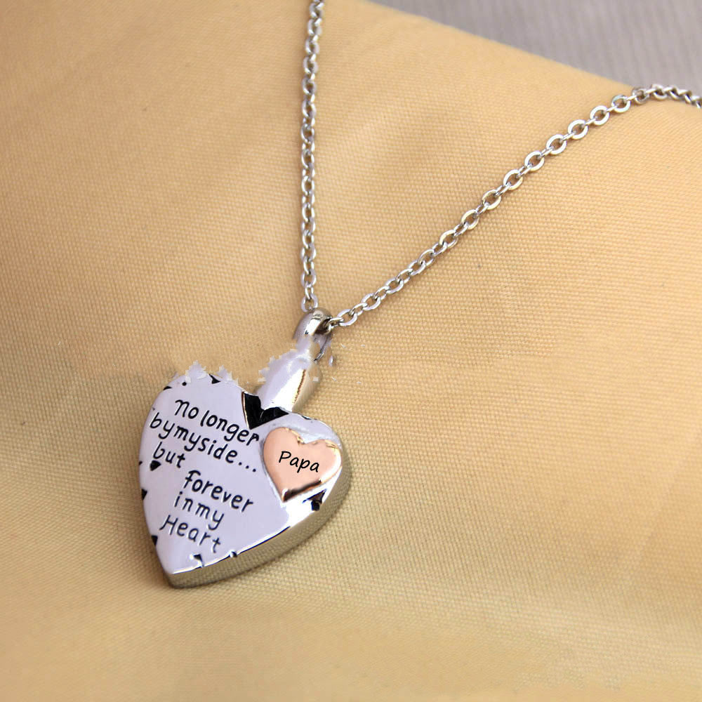 Heart Shaped Pet Ashes Necklace In Memory Of Loved Ones