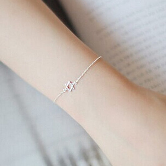 Six-pointed star bracelet