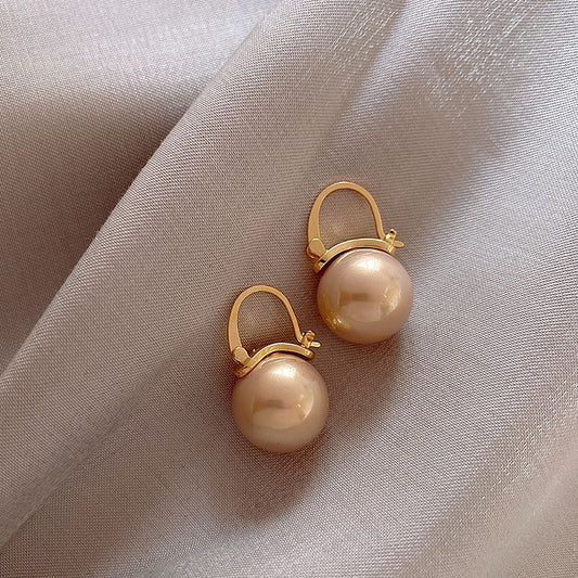 Pearl Earrings Female Retro Temperament Simple Female