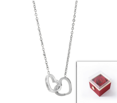 Simple Stainless Steel Plating Love Engraved Necklace