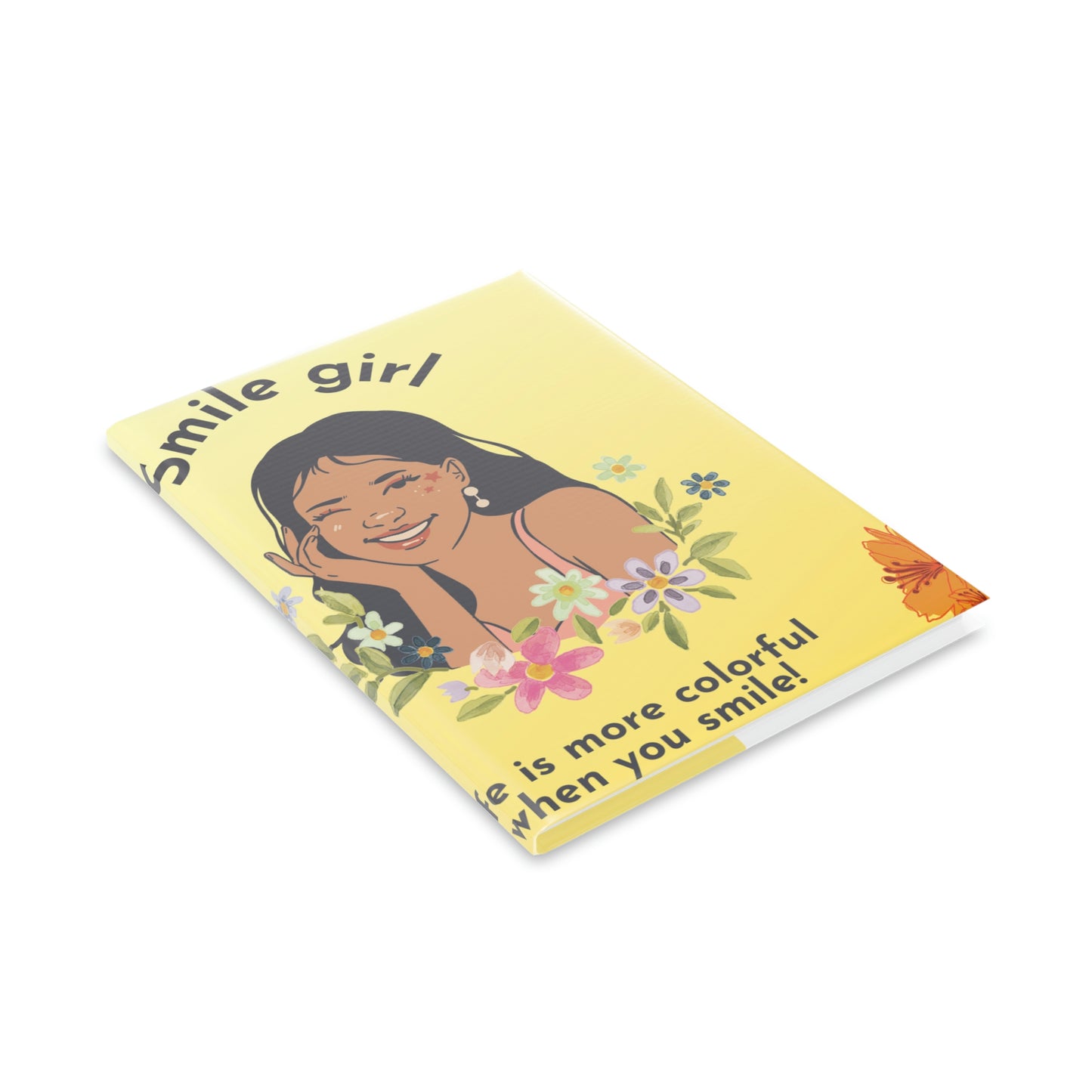 Smile - Hardcover Notebook with Puffy Covers