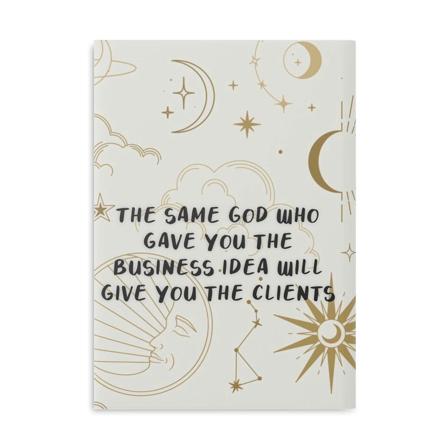 God - Clients - Hardcover Notebook with Puffy Covers