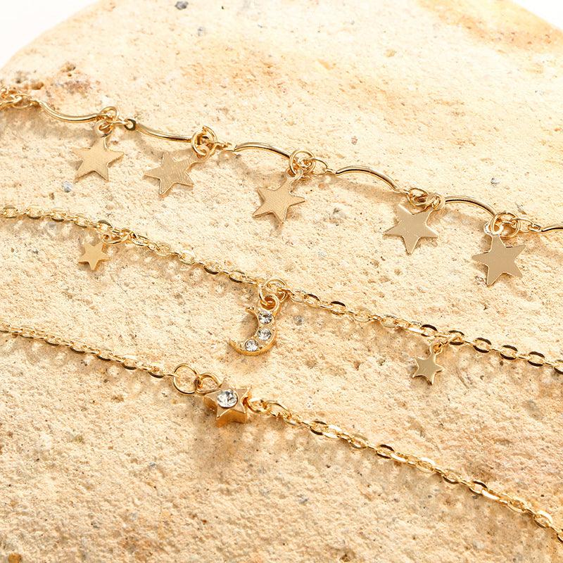 N6.Diamond Starry Necklace - Elle Royal Jewelry