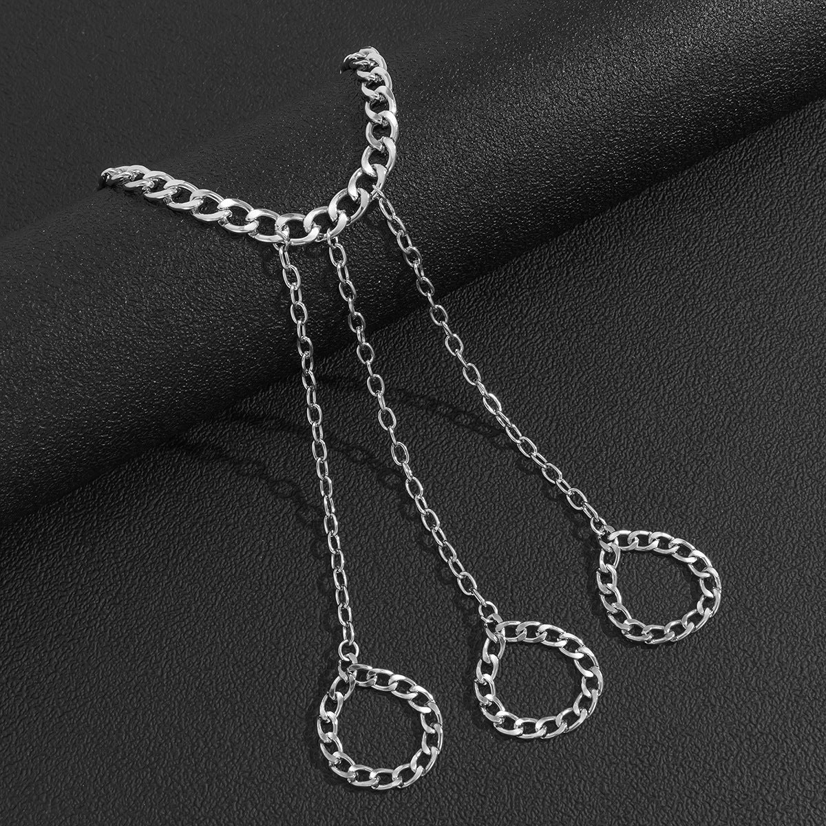 Men Fashion Chain Link Hip Hop Style Ring