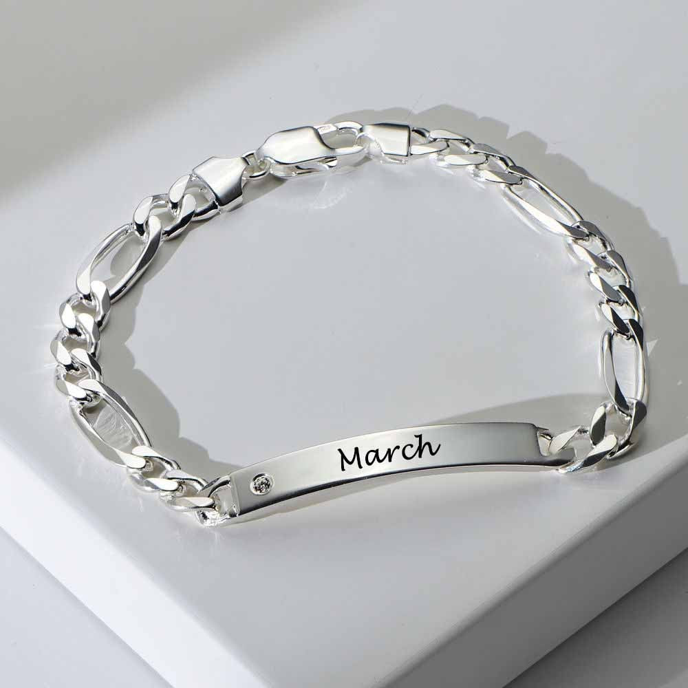 Men B18.Bar diamond bracelet