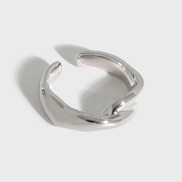 Classic Twisted Knot 925 Sterling Silver Adjustable Ring