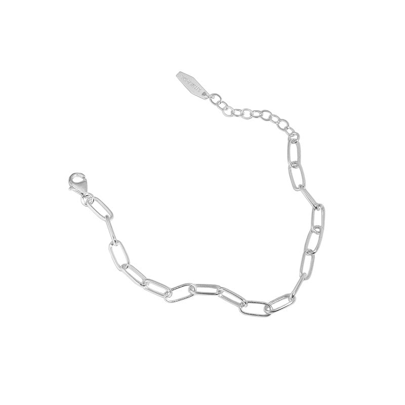 Classic Hollow Chain New 925 Sterling Silver Bracelet