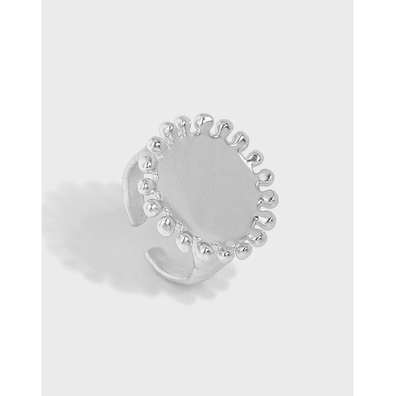 Party Sunflower 925 Sterling Silver Adjustable Ring