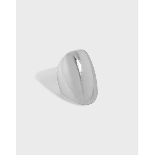 Geometry Ellipse 925 Sterling Silver Non-Pierced Earring(Single)