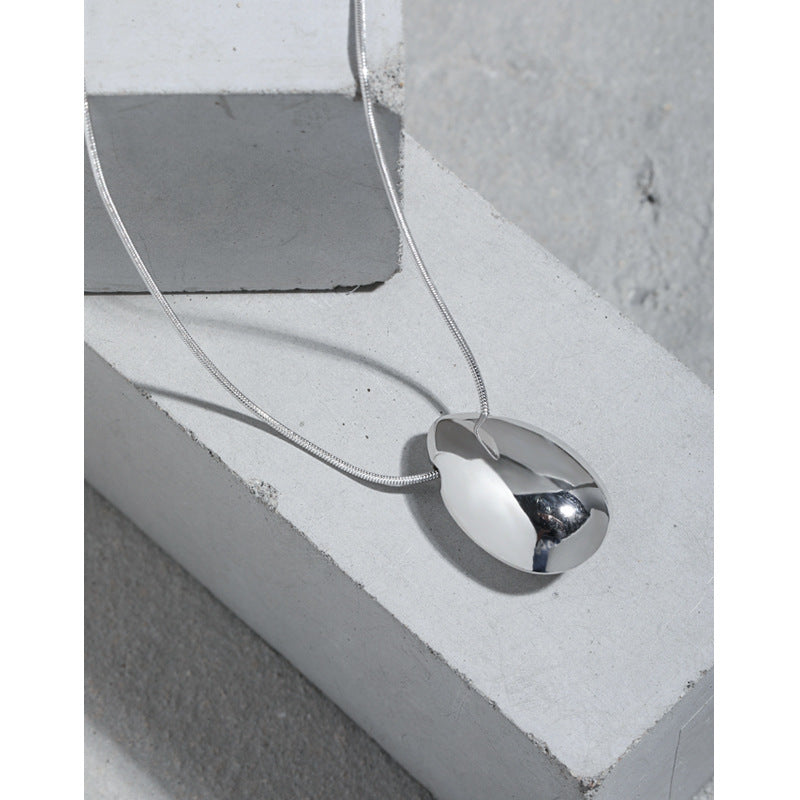 Minimalist A Water Drop 925 Sterling Silver Necklace