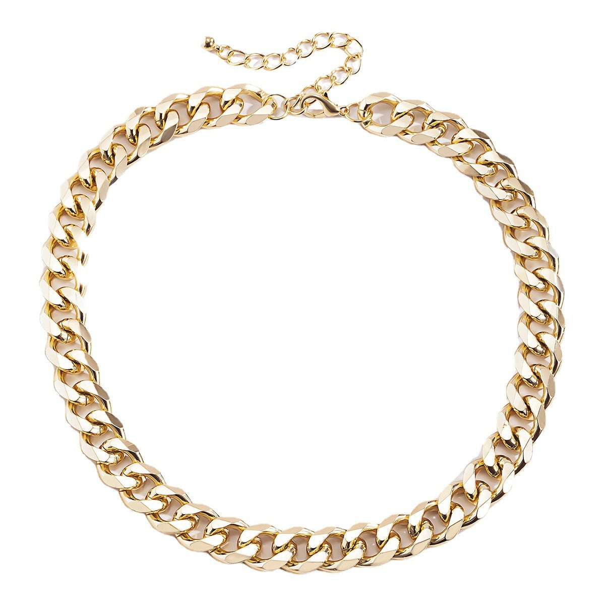 Men Fashion Geometric Snake Bone Chain Design Necklace