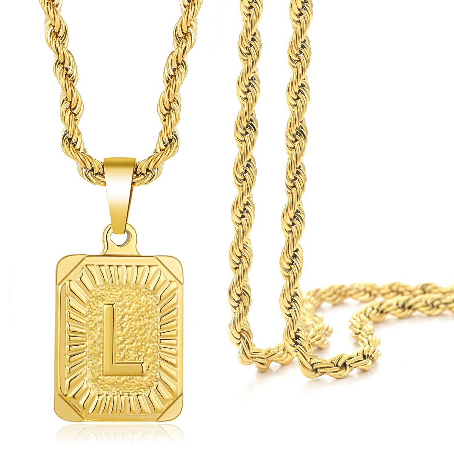 18K Gold hip hop clavicle chain - Elle Royal Jewelry