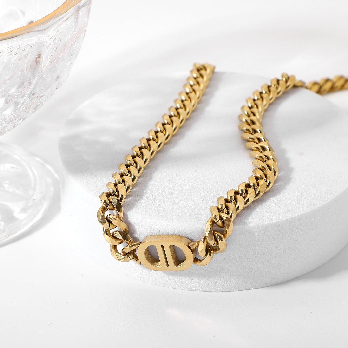 N26.Miami Cuban Chain Necklace - Elle Royal Jewelry