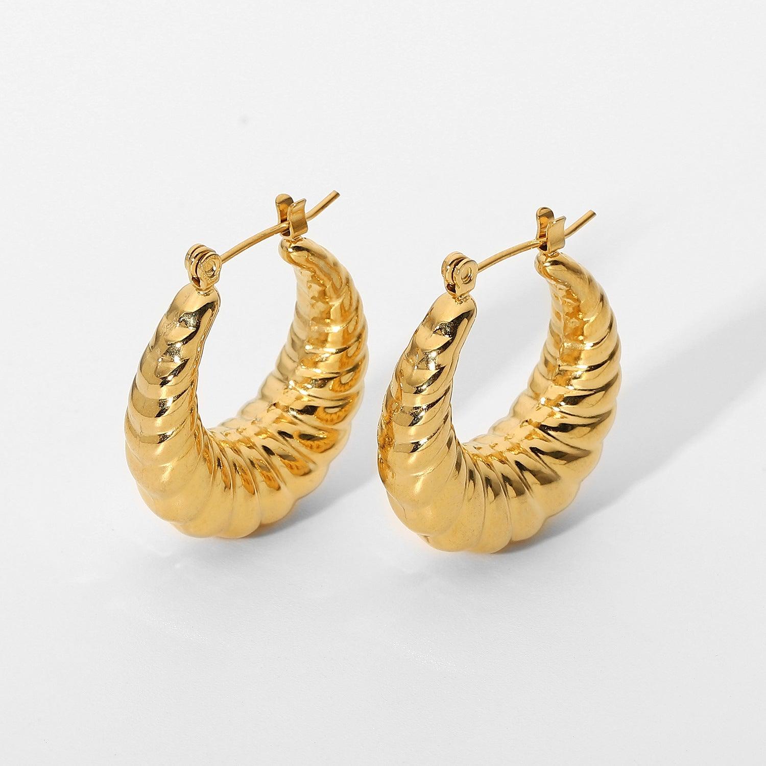 E13.Croissant Earrings - Elle Royal Jewelry