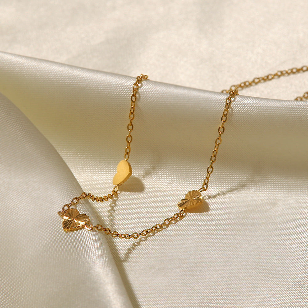 18K Gold Plated Heart/Rectangle/Butterfly Necklace