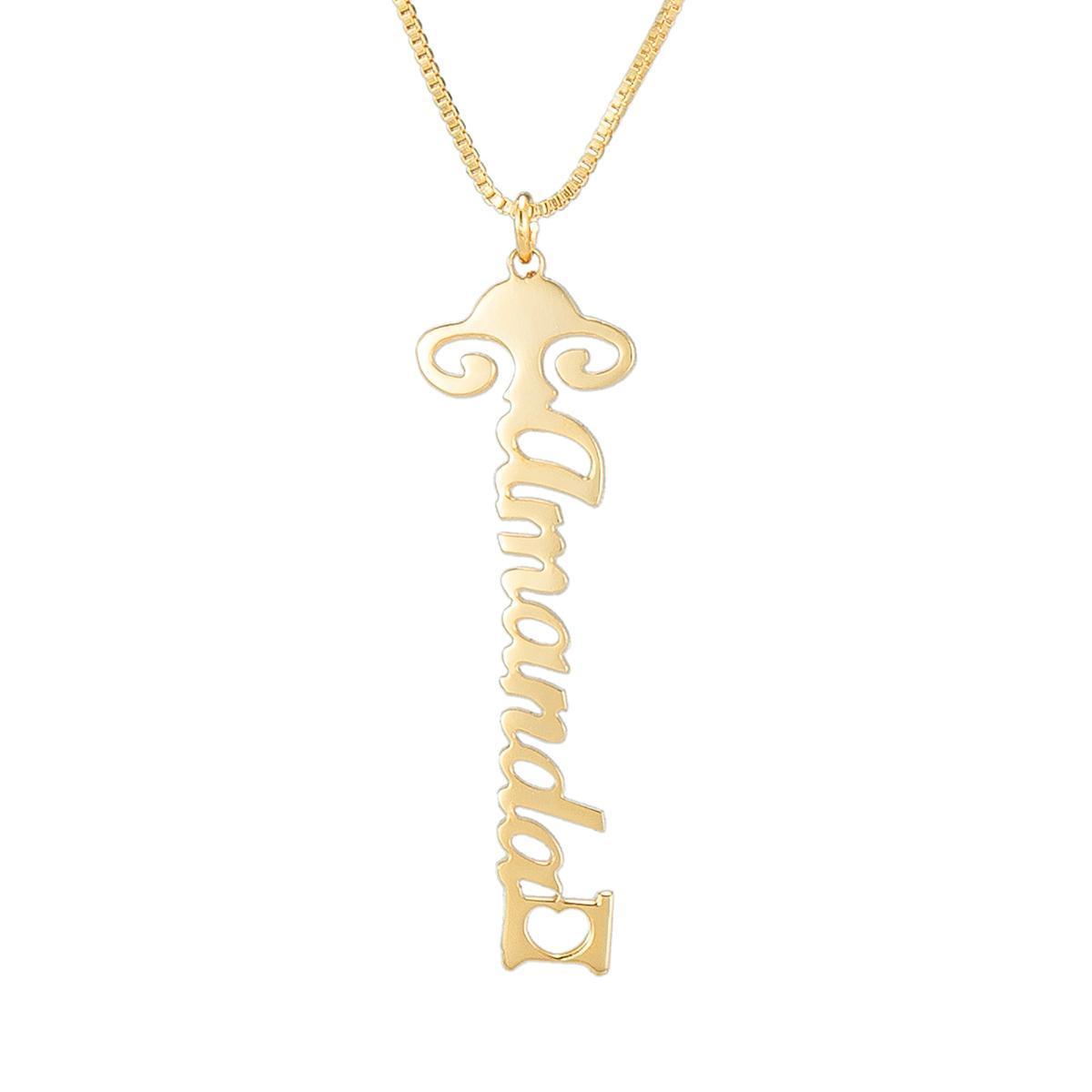 Dazzling Vertical Custom Name Necklace
