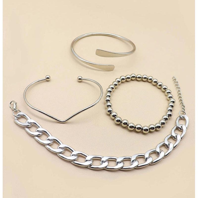 B7.4pcs Simple Plain Bracelet - Elle Royal Jewelry