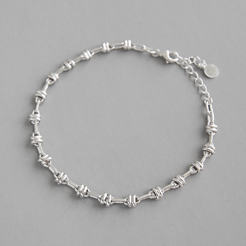 Honey Moon Lover Beads 925 Sterling Silver Promise Bracelet