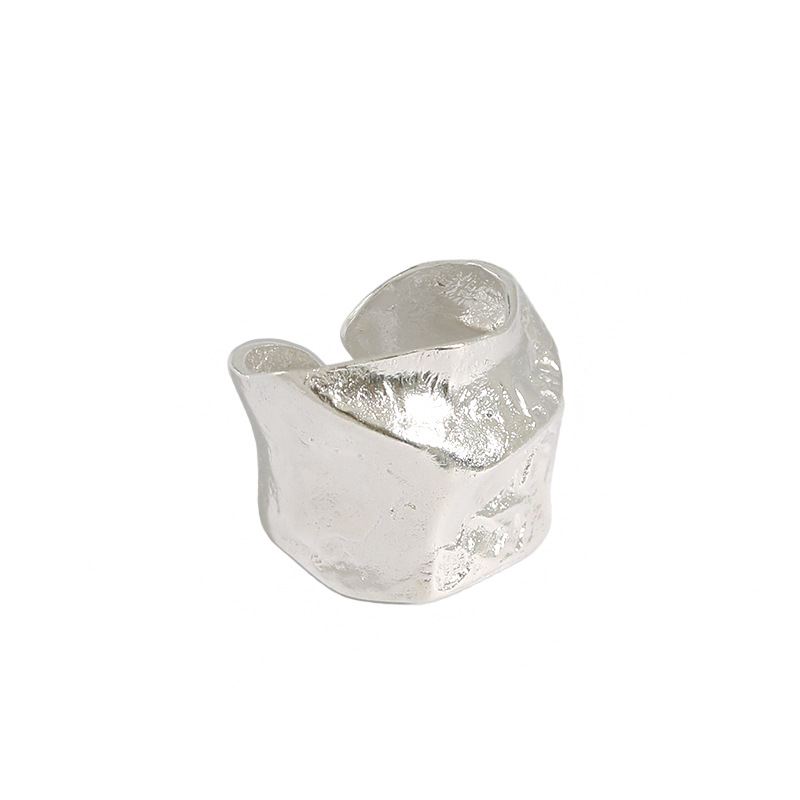 Irregular 925 Sterling Silver Adjustable Ring