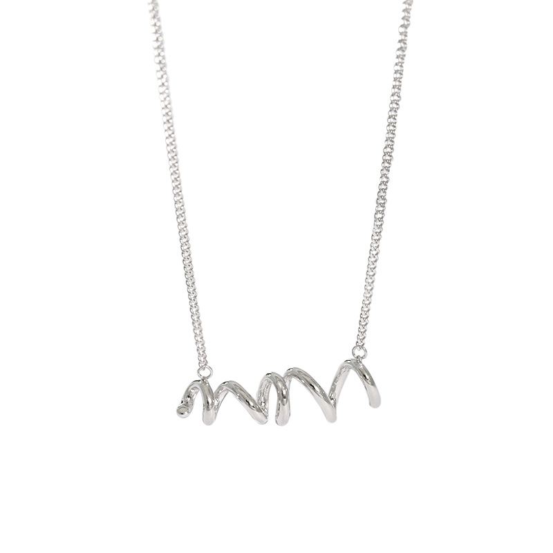 Fashion Irregular Spring 925 Sterling Silver Necklace