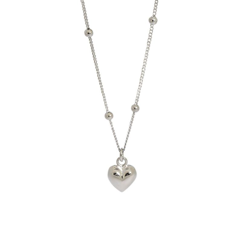 Mini Heart Masculine 925 Sterling Silver Necklace