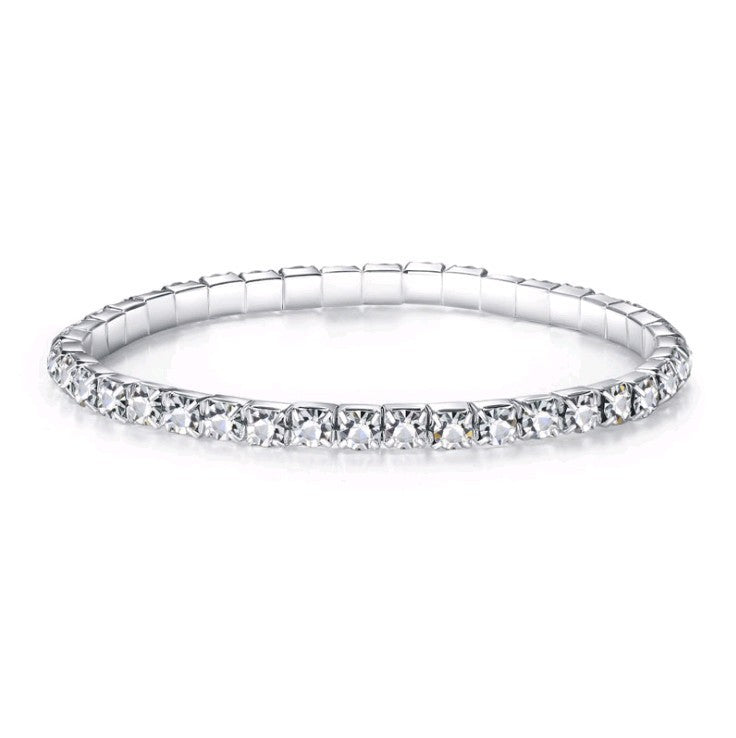 Diamond Stretch Crystal Anklet Bracelet