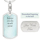 Dog Tag Buyer Upload Custom & Engraved Keychain - Elle Royal Jewelry