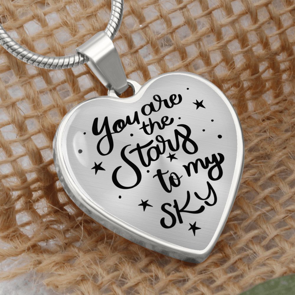 You are the stars couple Snake Chain Silver Heart