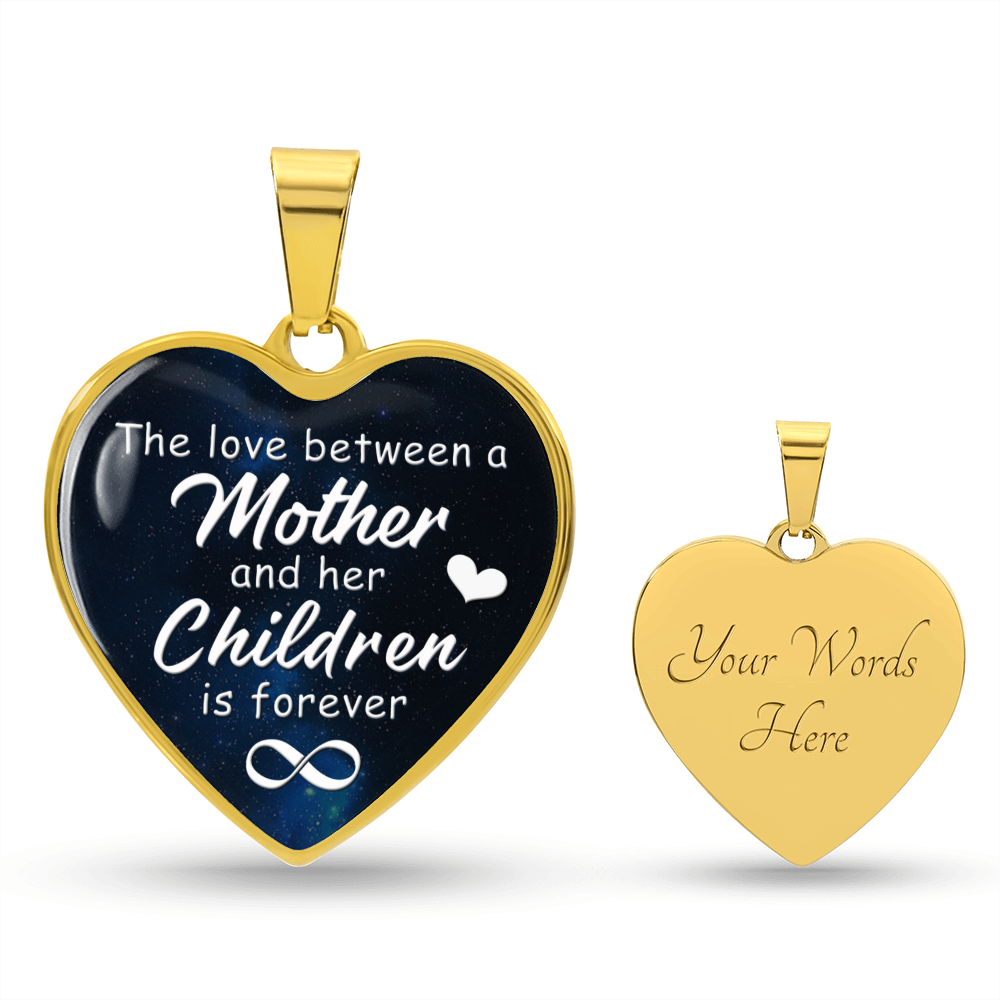 Mother - Children - Love Snake Chain Silver Heart