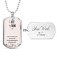 Dog Tag Chain Engraved - Elle Royal Jewelry