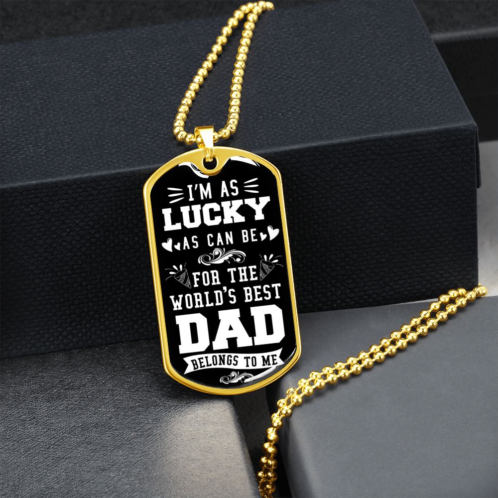 Graphical Dog Tag & Ball Chain (Steel)