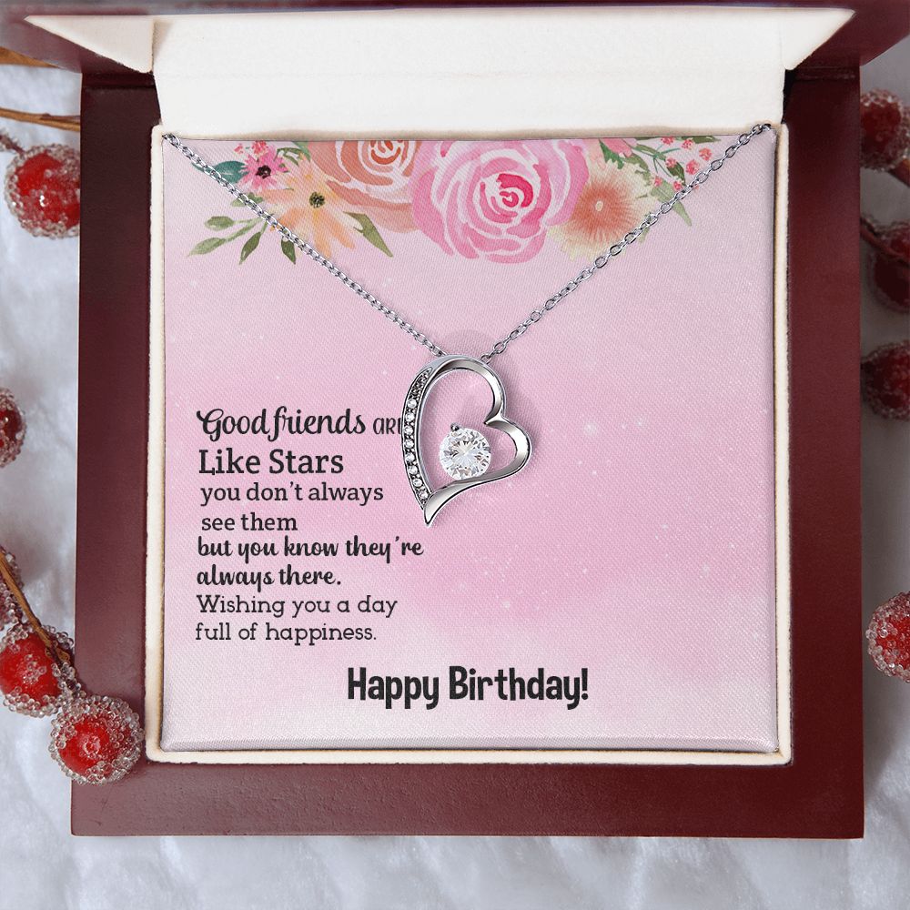 Happy birthday my friend Forever love Necklace