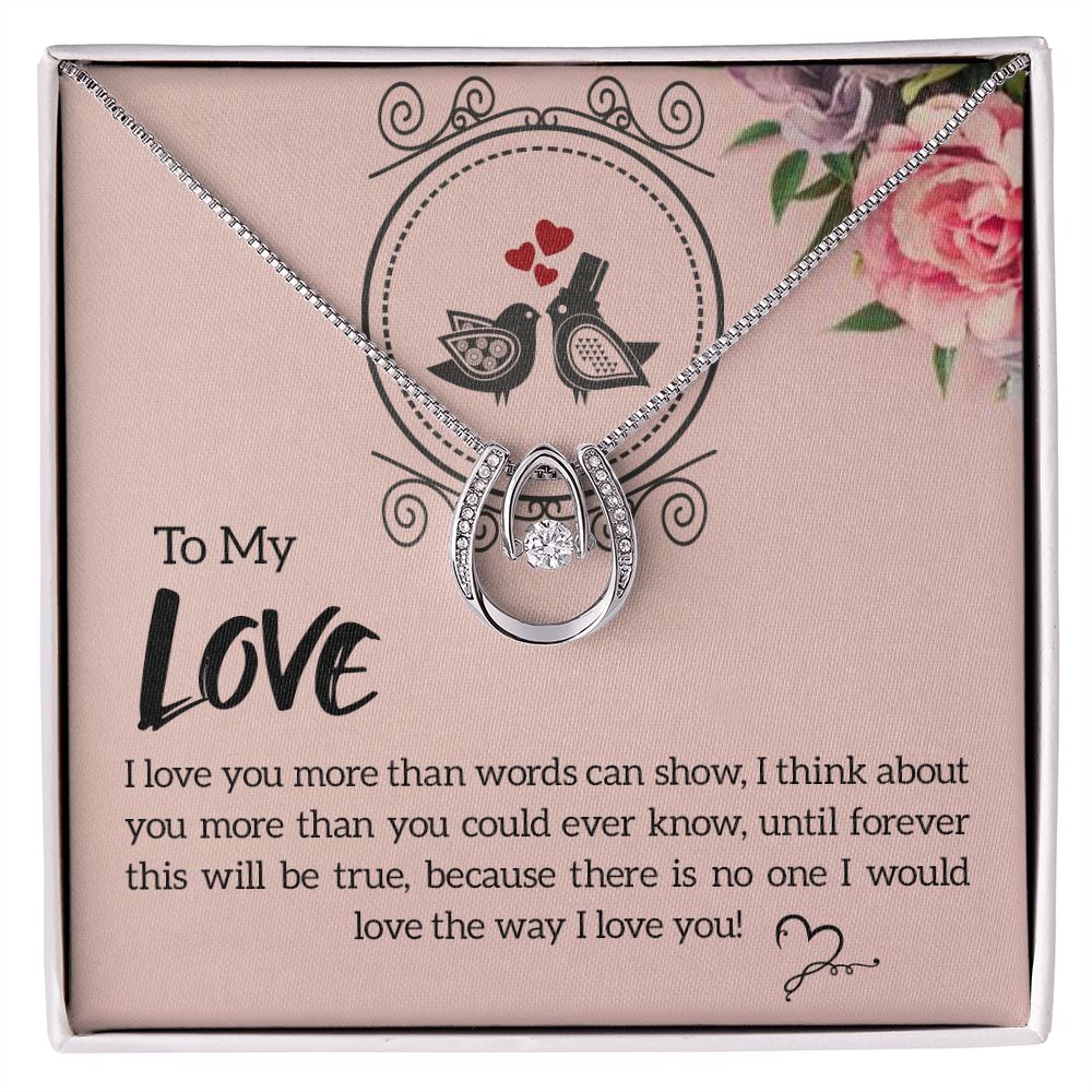 My love Lucky in love necklace