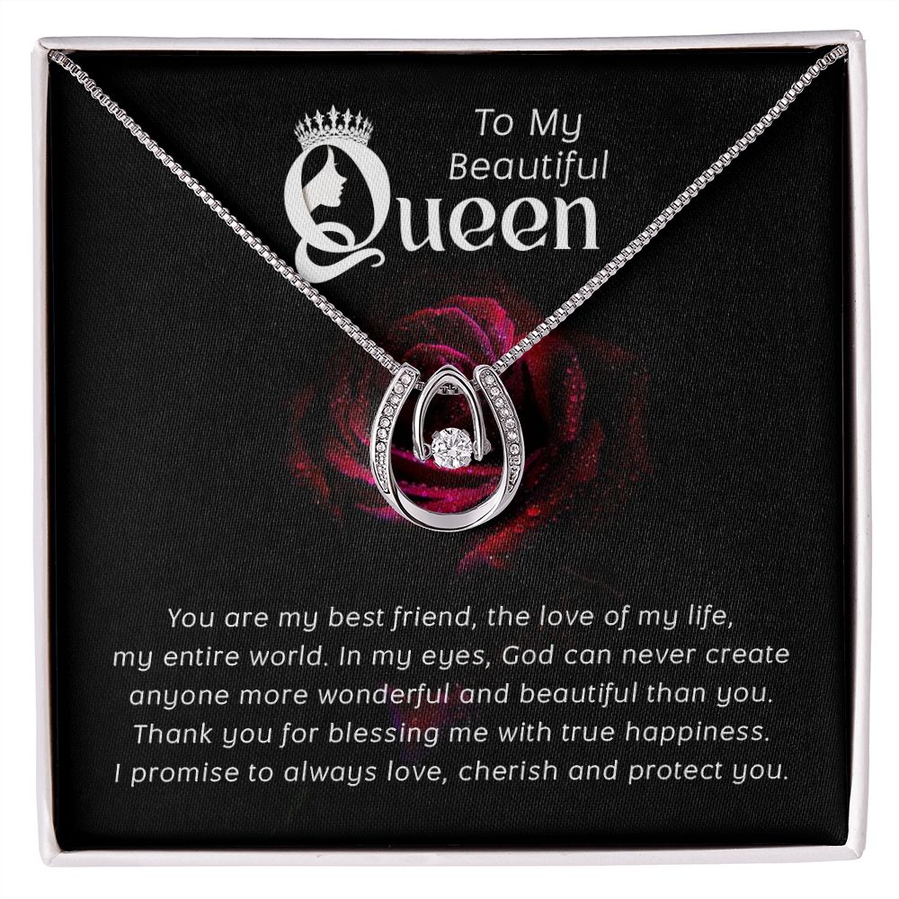 My beautiful Queen Lucky in love necklace