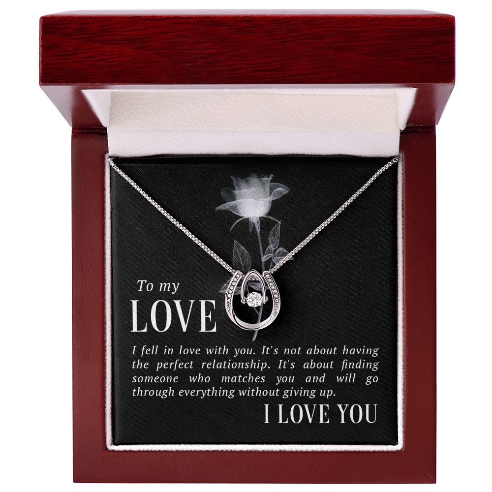 My love Lucky in love necklace