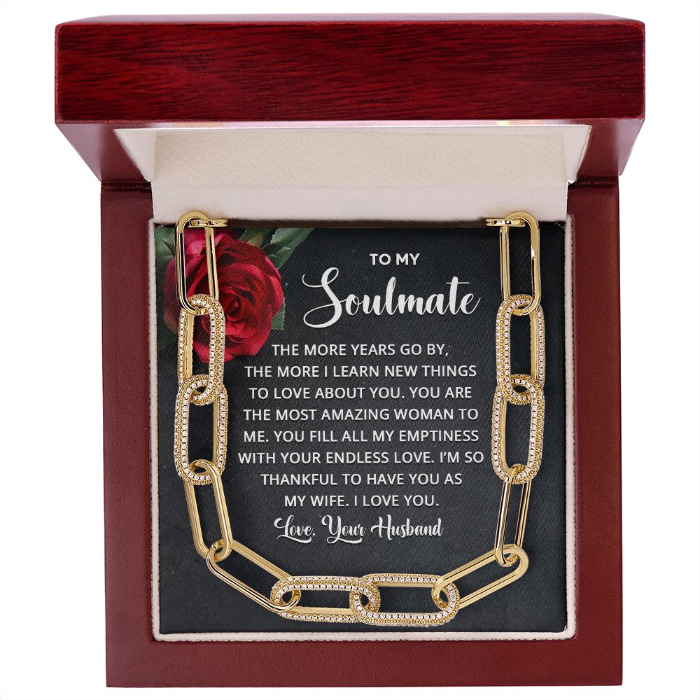 My soulmate - love Forever Linked Necklace