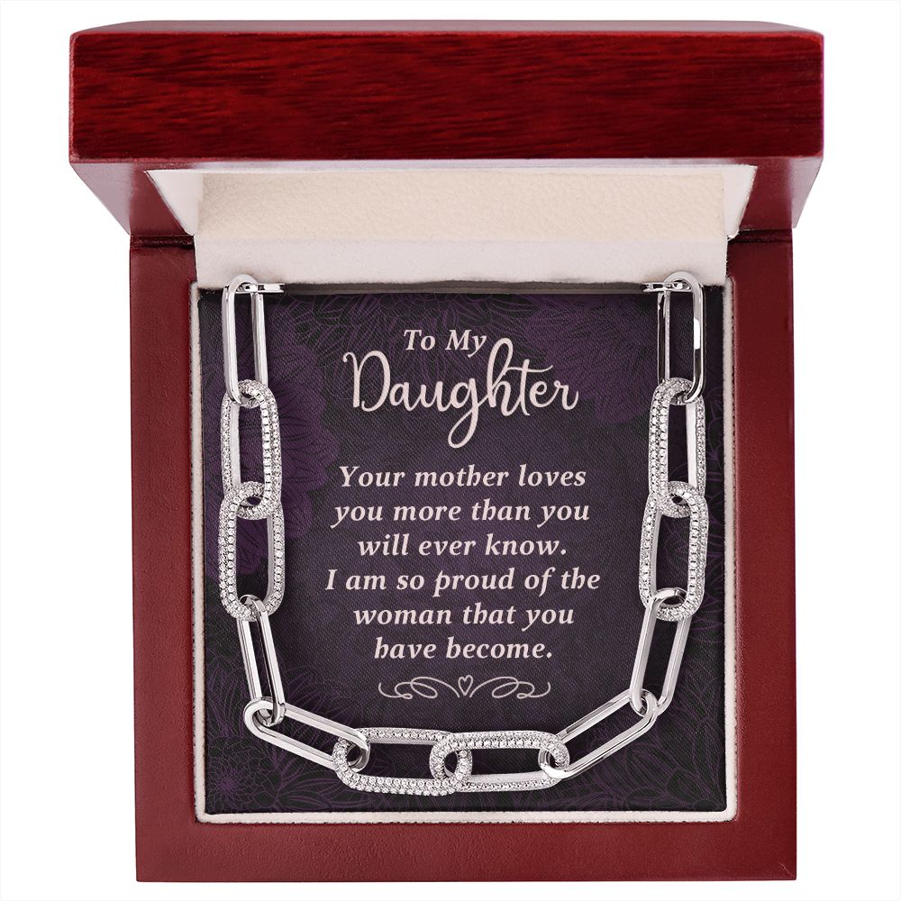 My daughter Love Forever Linked Necklace