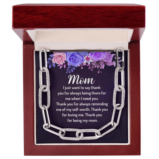 My mom - love Forever Linked Necklace