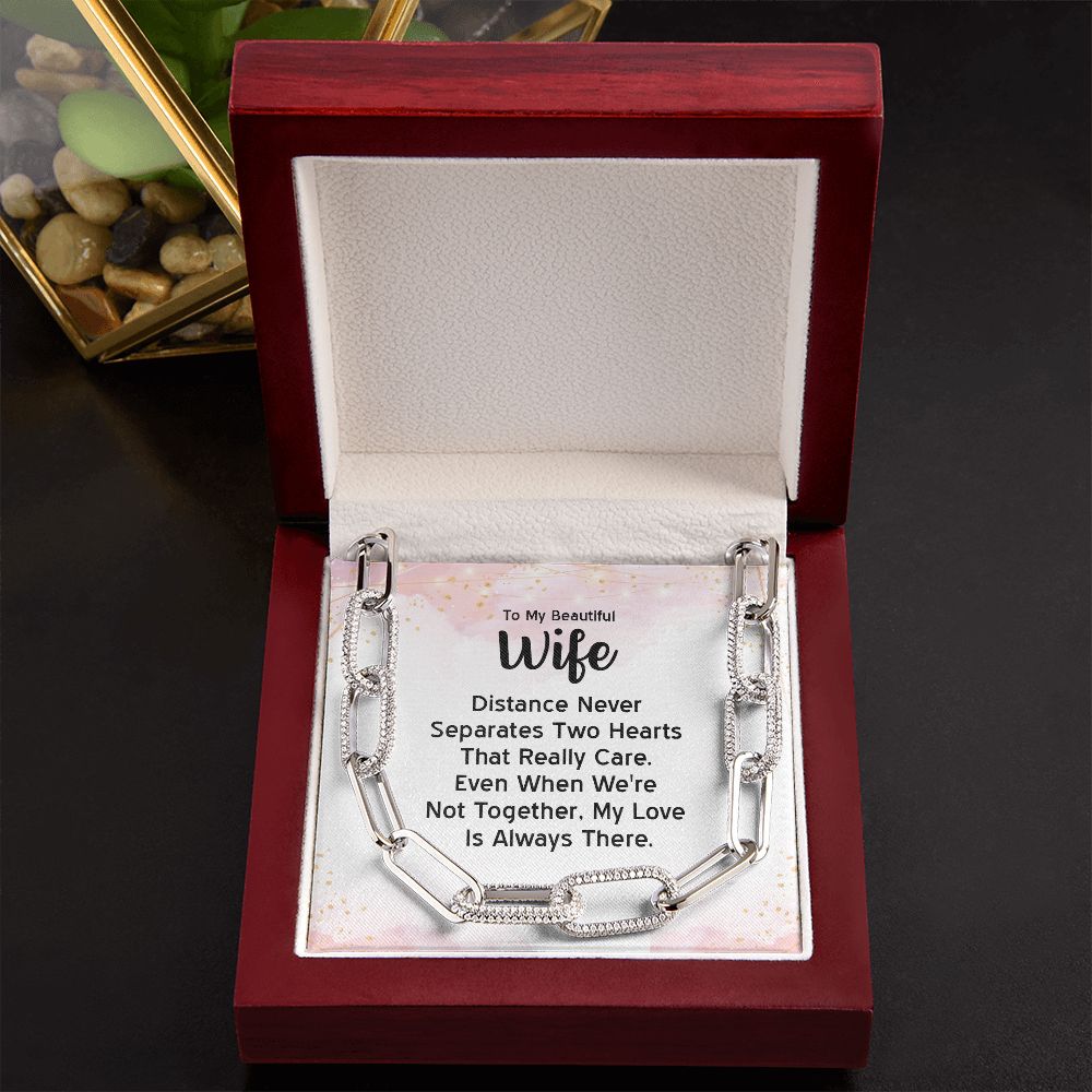 My beautiful Wife - Love Forever Linked Necklace