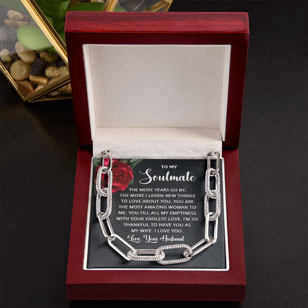 My soulmate - love Forever Linked Necklace