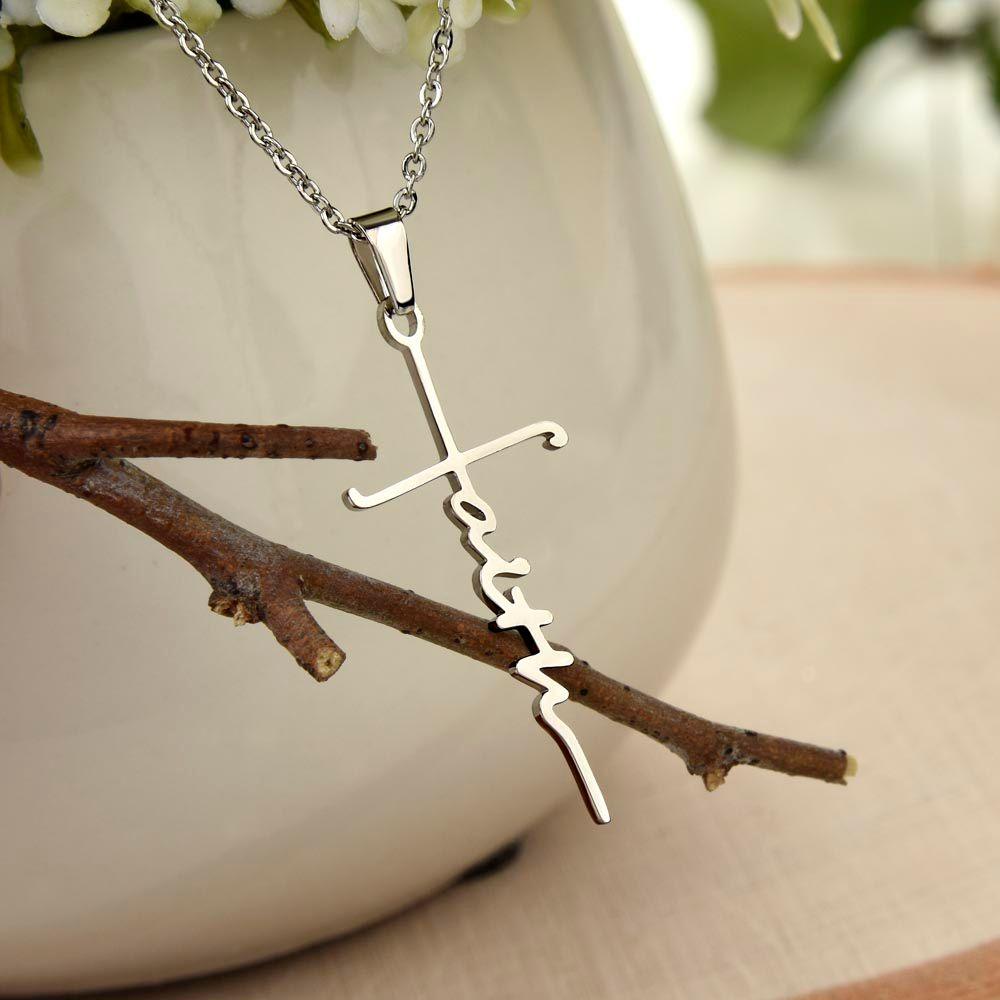 Faith Cross Necklace - Elle Royal Jewelry