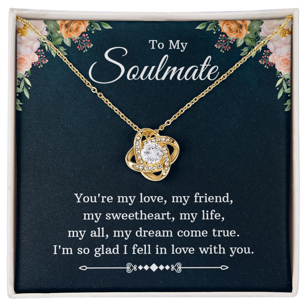 My soulmate Love knot Necklace