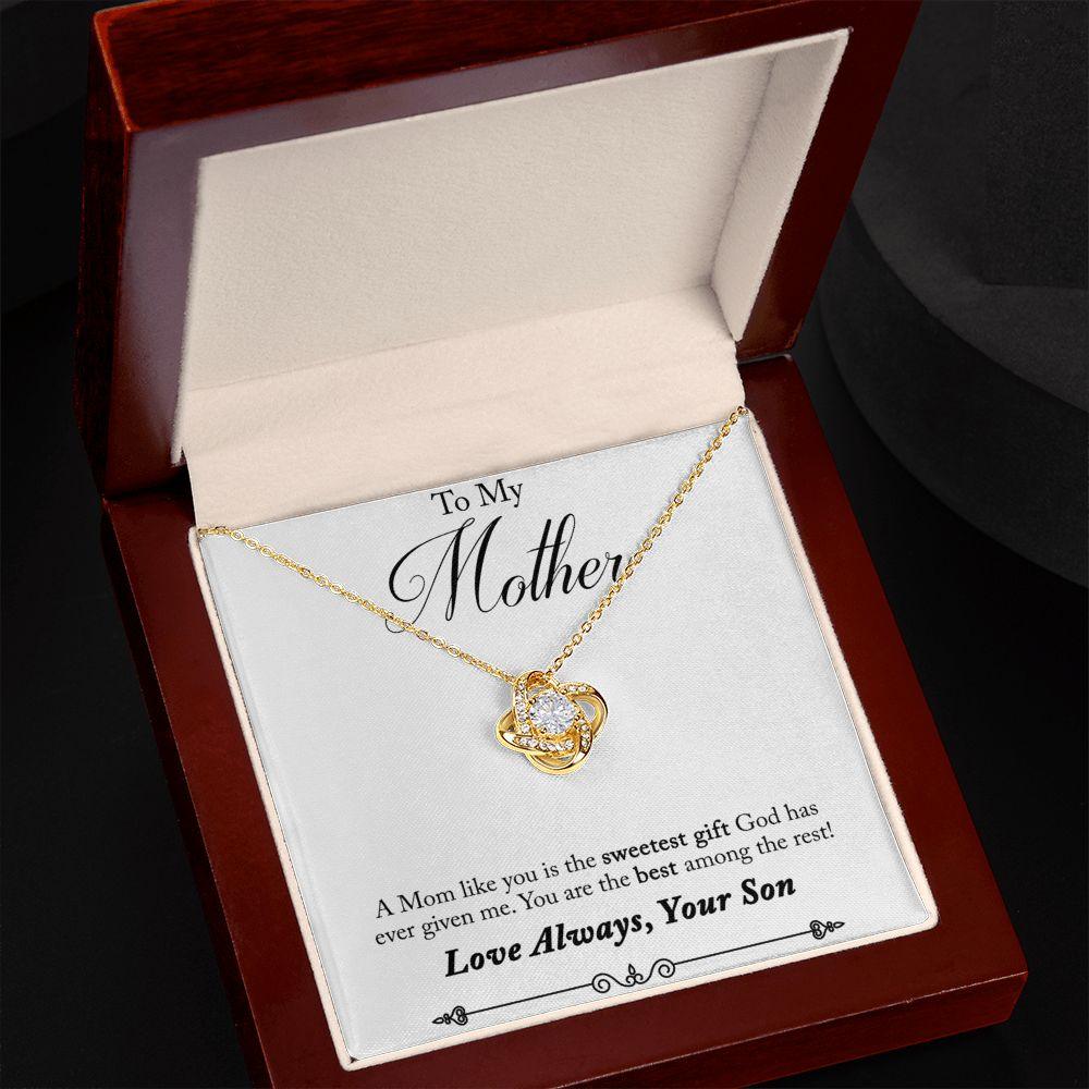 Mother Love Knot Necklace - Elle Royal Jewelry