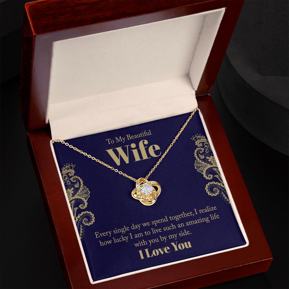 My wife Love knot Necklace