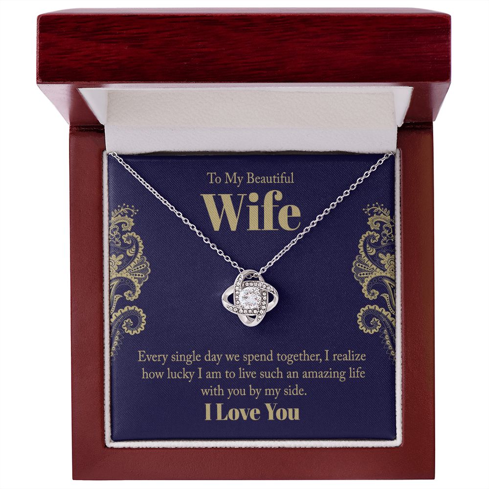 My wife Love knot Necklace