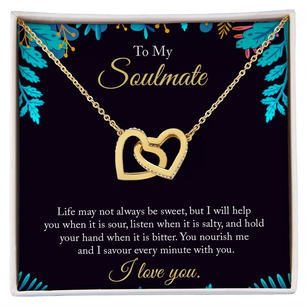 My soulmate Interlocking hearts necklace