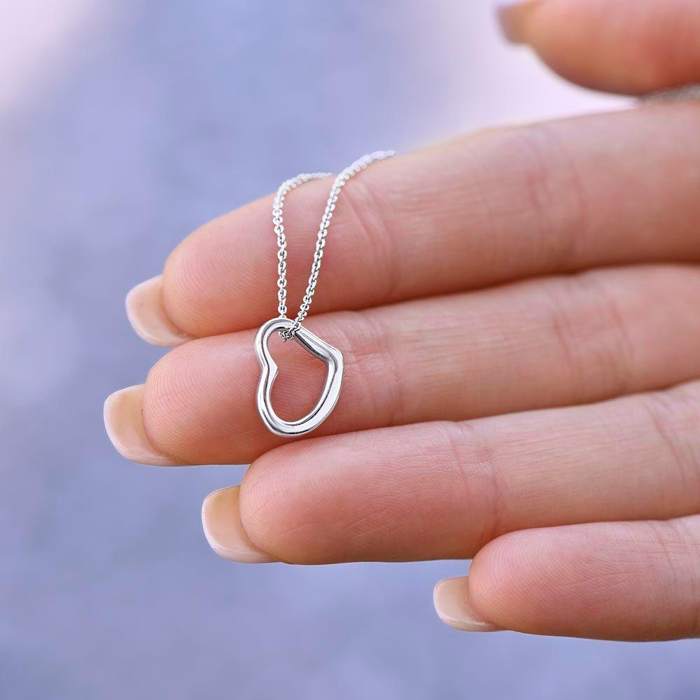 Delicate Heart Necklace - Elle Royal Jewelry