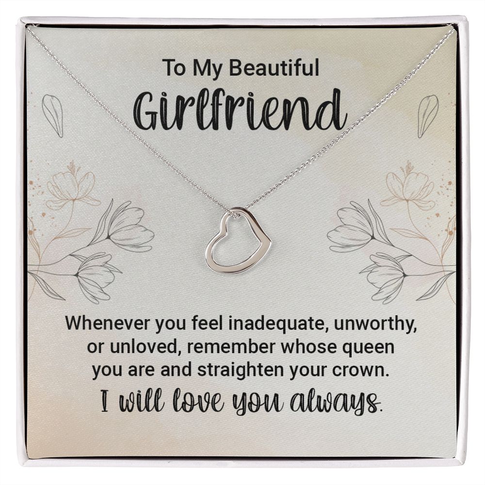 My Girlfriend Delicate Heart Necklace