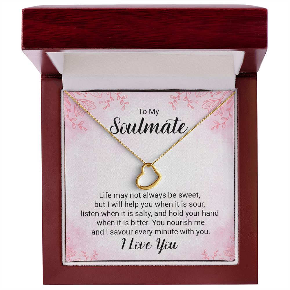 My soulmate Delicate Heart Necklace